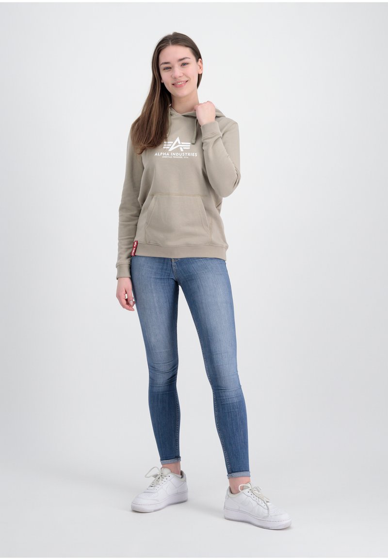 Alpha Industries NEW BASIC - Majica s kapuljačom - vintage sand