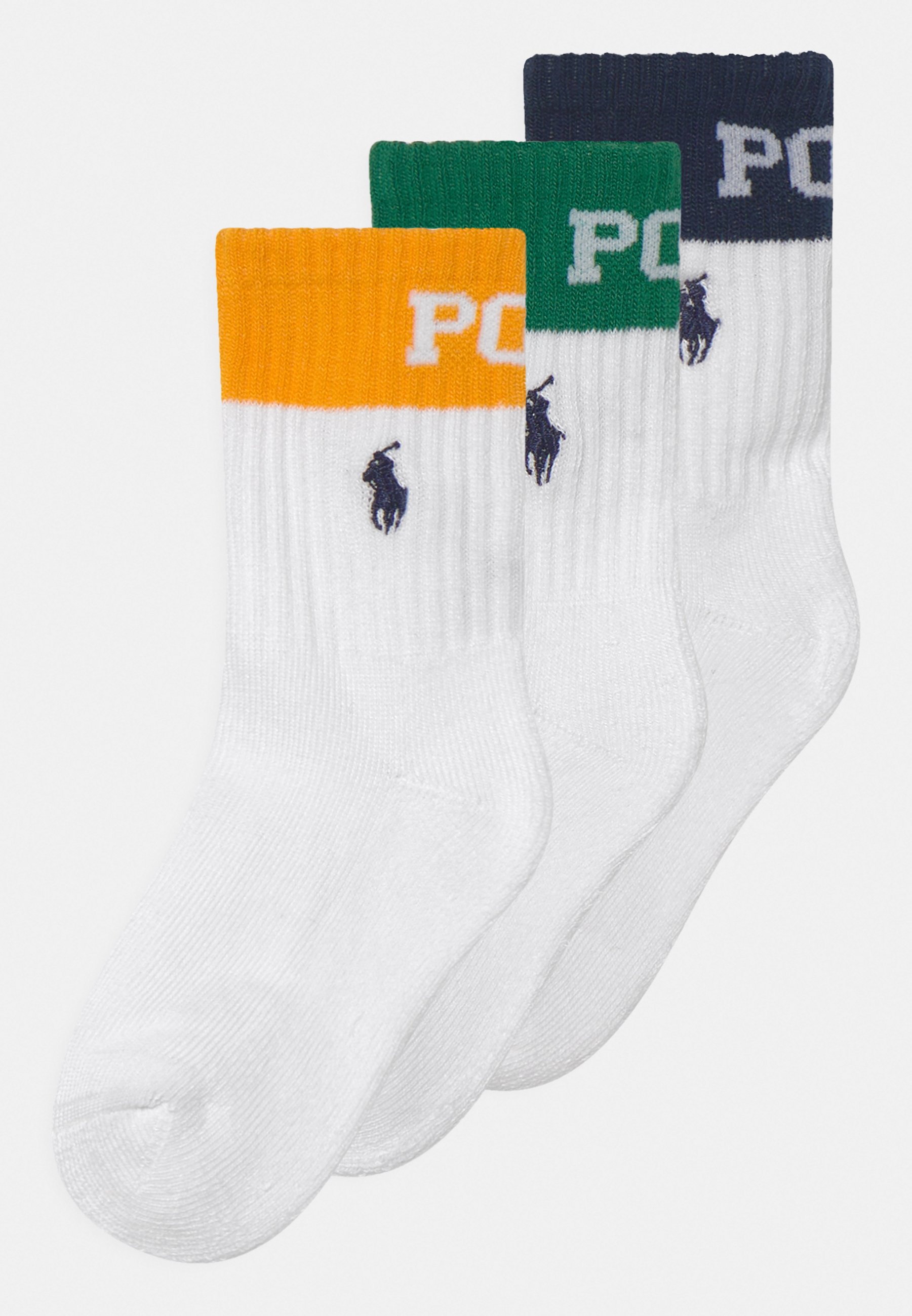 Ralph Lauren COLOR UNISEX 3 PACK - Strømper - white/multi-coloured/hvid - Zalando.dk