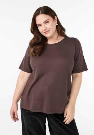 KURZÄRMELIGE  - Základné tričko - seal brown