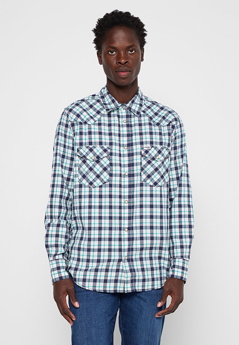 Wrangler Overhemd blauw Wrangler Overhemd blauw