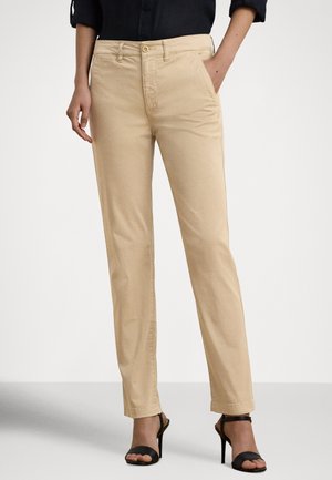 SLIM FIT STRETCH CHINO PANT - Nohavice chinos - beige