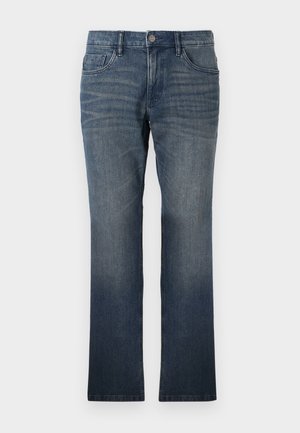 TOM TAILOR MARVIN  - Egyenes szárú farmer - dark stone wash denim