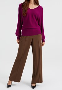 WE Fashion Stickad tröja - pink