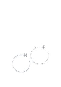Elli CREOLE BASIC GEO TREND BLOGGER REDONDO - Ohrringe - silver coloured