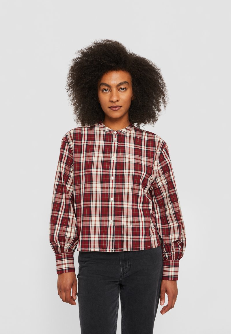 tommy hilfiger collarless shirts