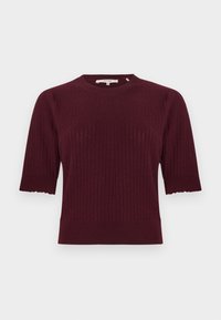 THE LADDER POINTELLE SWEATER - Strickpullover - cabernet