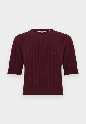 THE LADDER POINTELLE SWEATER - Pullover - cabernet