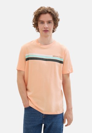 TOM TAILOR KURZARM - T-shirt con stampa - orange