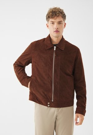 Lederjacke - sorrel horse