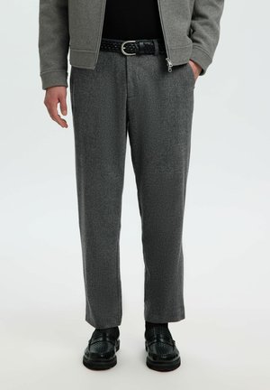 Selected, TAPERED TROUSERS WOOL BLEND - Pantalon classique - dark grey