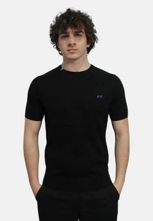 Sun68, T-shirt basic - nero