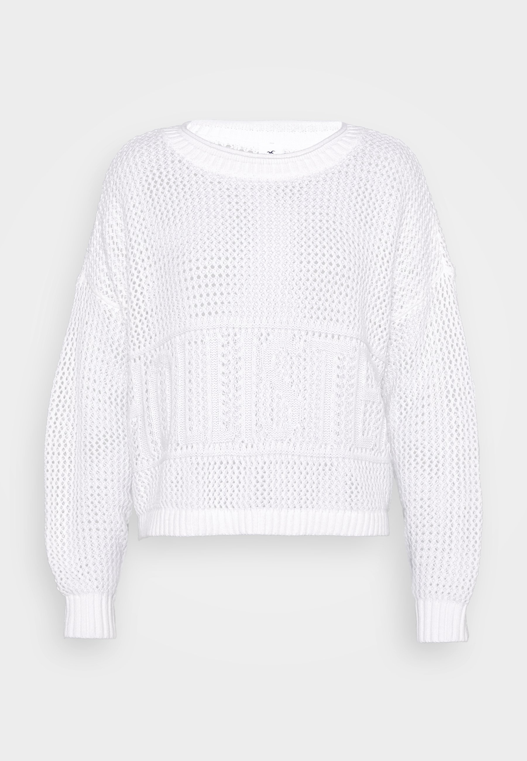 Hollister Co. FASHION GRAPHIC Trui whitewit Zalando.nl Hollister Co. FASHION CREW Sweater greywhite Zalando.nl