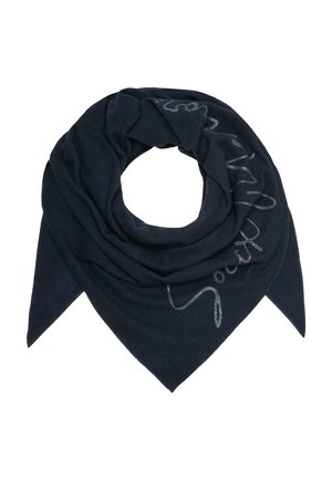 DREIECKS AUSF MIT GLITTER PRINT - Foulard - blue navy