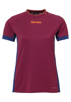 PRIME - Print T-shirt - deep rot deep blau