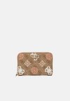 ELIETTE LOGO MED ZIP - Portefeuille - latte logo multi