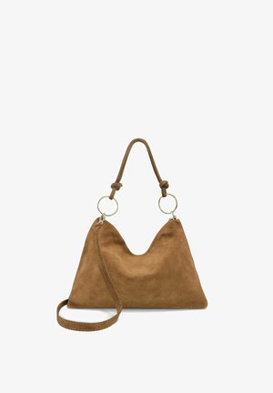 OH MY BAG, SAC POCHETTE HOBO EN CROÛTE DE CUIR SOA - Sac bandoulière - camel