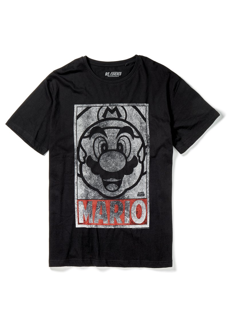 ReCovered SUPER MARIO VINTAGE TShirt print black/schwarz Zalando.de