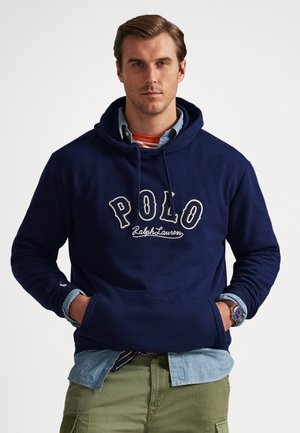 THE RL FLEECE WESTERN-LOGO HOODIE - Sweatshirt - cruise navy