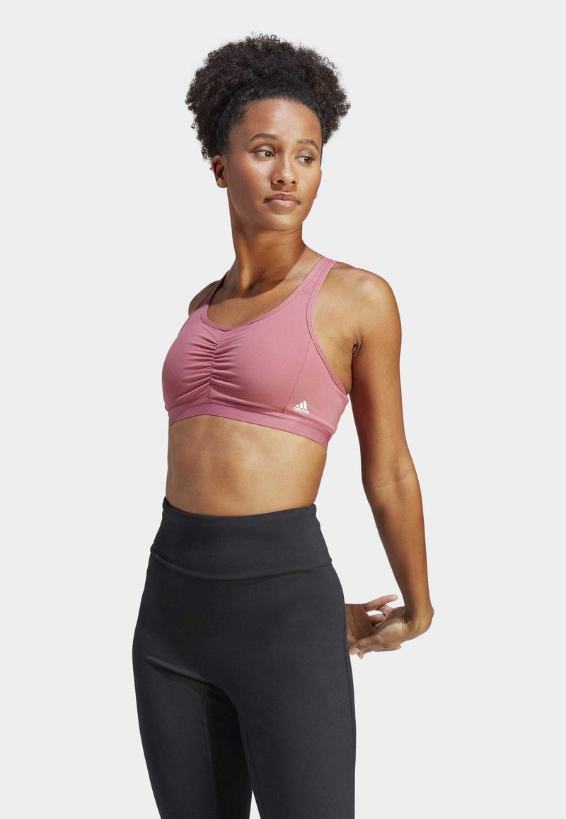 adidas Performance BRA Medium support sports bra pink strata/pink