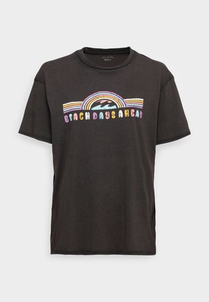 T-shirt med print - black