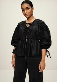 Next LAYERED REGULAR FIT - Bluza - black