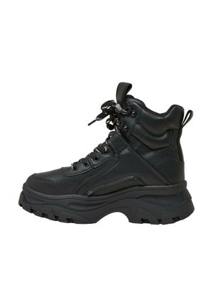Botines con cordones - black