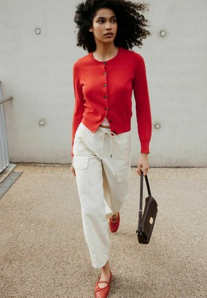 Next, Cardigan - red pink