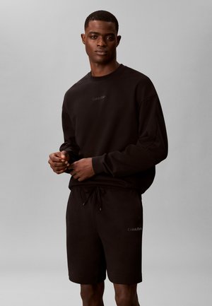 Calvin Klein, HEAVYWEIGHT FRENCH TERRY SHORTS - Къси панталони - black