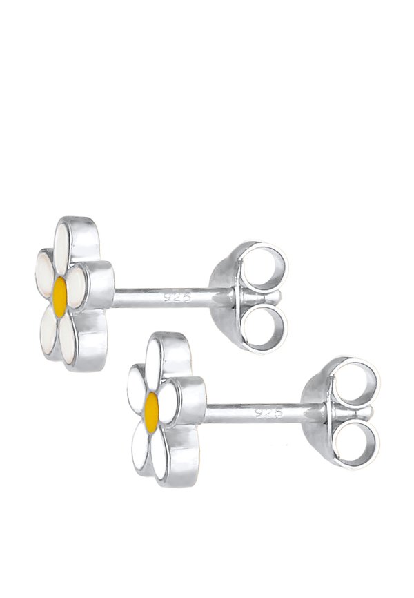 FLOWER DESIGN – Ohrringe – silberfarben