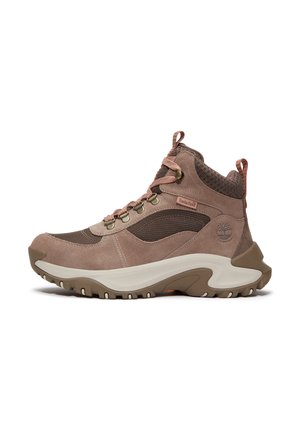 Lace-up ankle boots - taupe suede