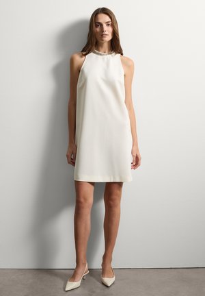 WITH DIAMANTÉ DETAILING. - Freizeitkleid - ivory white