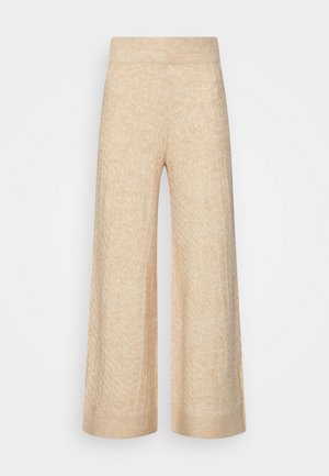 FLAT PANT - Trousers - sand