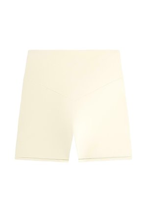 OYSHO, COMFORTLUX HIGH-RISE 10CM HOT PANTS WITH OPENWORK DETAIL - Leggings - Hosen - beige