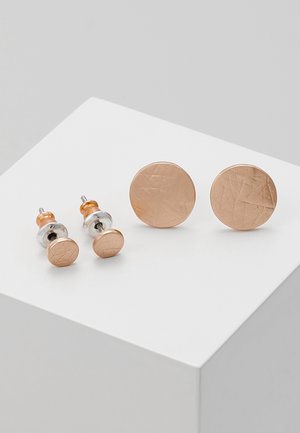 2 PACK - Earrings - rosegold-coloured