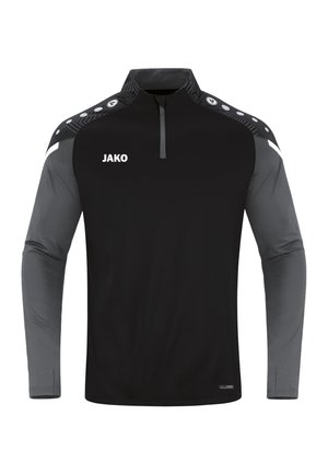ZIP PERFORMANCE - T-shirt à manches longues - schwarzgrau