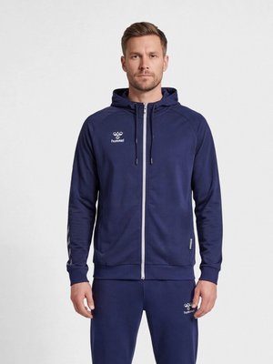 Hummel, HMLMOVE GRID  - Zip-up sweatshirt - marine