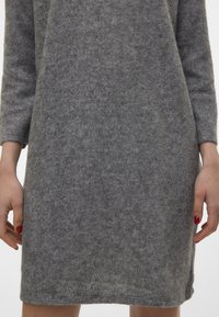 Vero Moda VMBLIS SHORT BOO - Abito in maglia - light grey melange