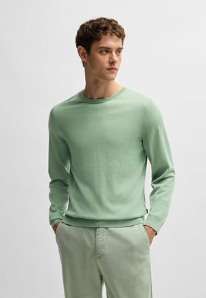 BOSS LENO P - Strickpullover - light green