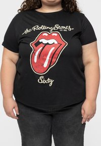 Paradiso Clothing THE ROLLING STONES SIXTY PLASTERED TONGUE - Print T-shirt - black