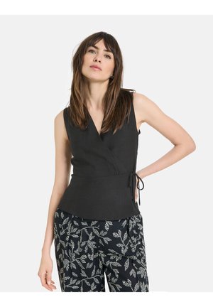OHNE ARM - Bluse - schwarz