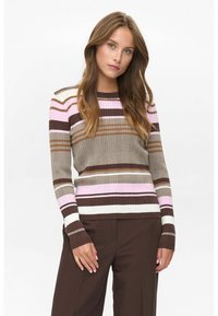 STRIPED - Jersey de punto - taupe gray
