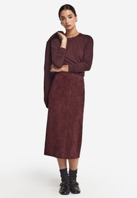 Falconeri Pencil skirt - bordeaux ruby