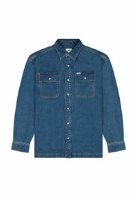 Wrangler LONG SLEEVE LOOSE FIT - Chaqueta vaquera - retro blue