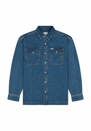 Wrangler LONG SLEEVE LOOSE FIT - Chaqueta vaquera - retro blue