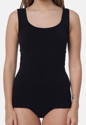 Yenita SEAMLESS UNTERHEMD - TOP 4ER SET, MIKROFASER - Undershirt - schwarz