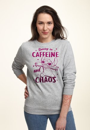 LILO & STITCH CAFFEINE AND CHAOS - Sweatshirt - heather grey