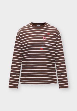 Pieces, PCSADIE TEE - Μπλούζα με μακριά μανίκια - chicory coffee