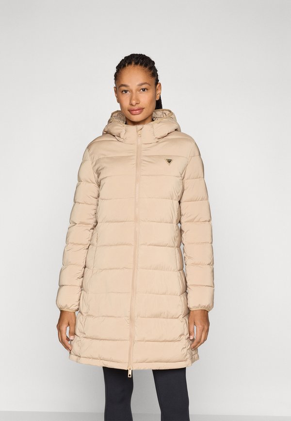 NEW ALETA LONG PUFFER JACKET - Winter coat - travertine sand