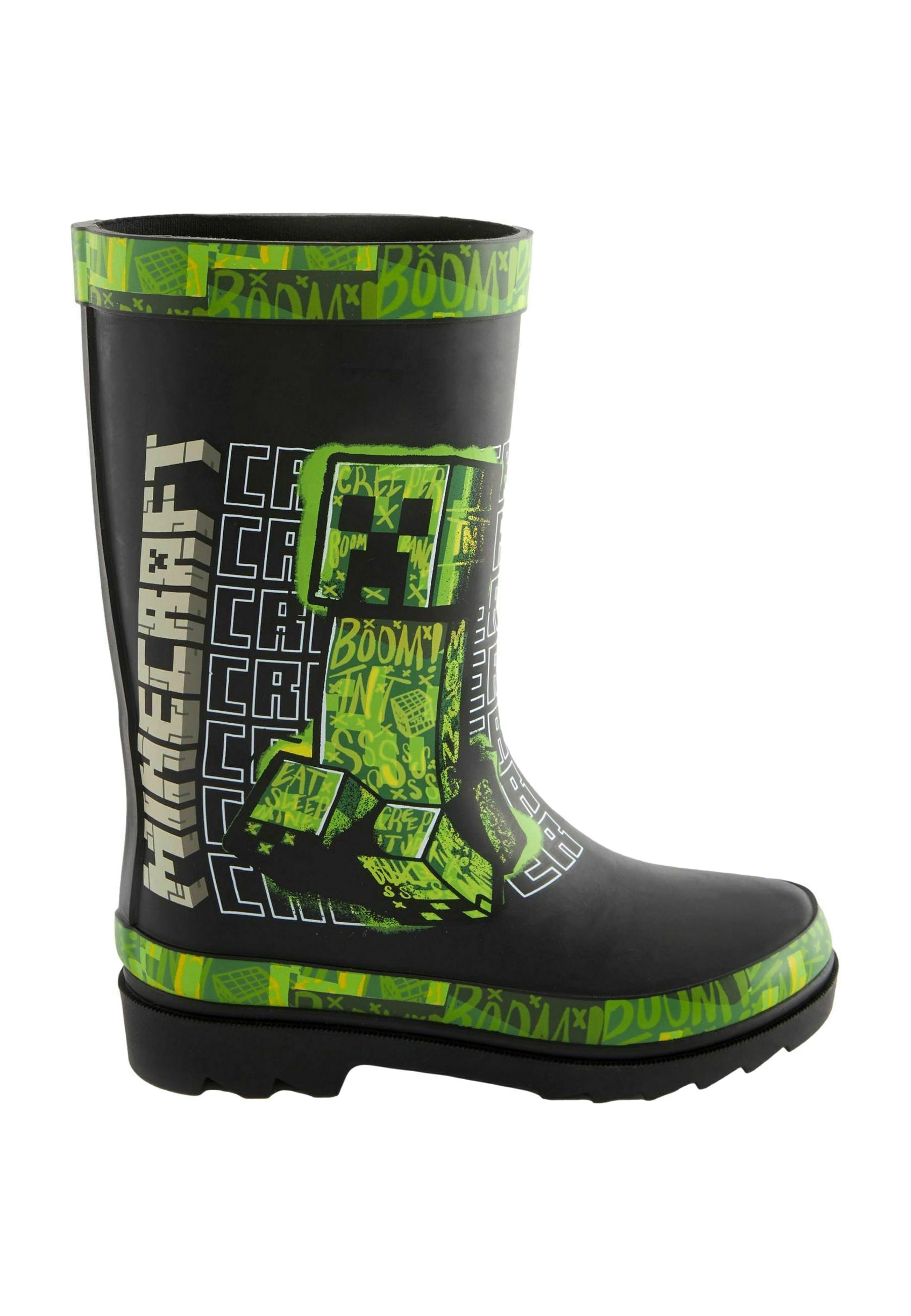 Next Gummistiefel - minecraft green black/schwarz - Zalando.de