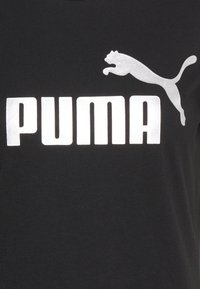 Puma LOGO TEE - Majica kratkih rukava s printom - black/silver